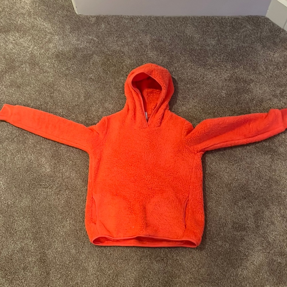Coral Fuzzy Sweatshirt